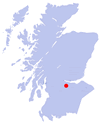 Scotland Map showing Crosswoodhill